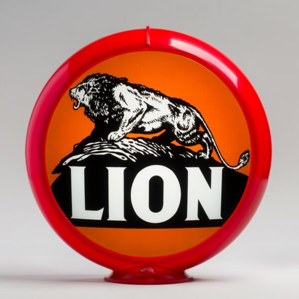 Lion 13.5" Gas Pump Globe with red plastic body