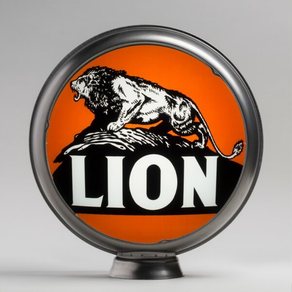 Lion 13.5" Gas Pump Globe with unpainted steel body