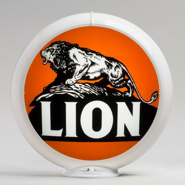 Lion 13.5" Gas Pump Globe with white plastic body