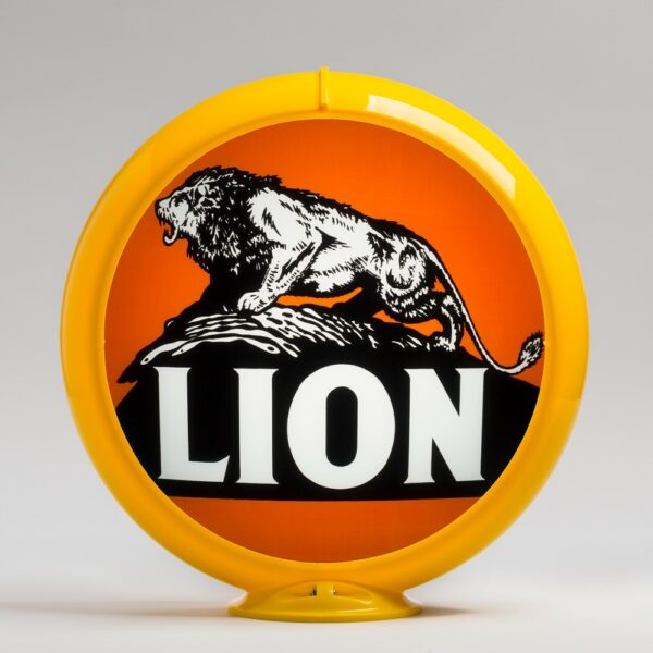 Lion 13.5" Gas Pump Globe with yellow plastic body