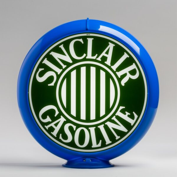 Sinclair Bars 13.5" Gas Pump Globe with light blue plastic body