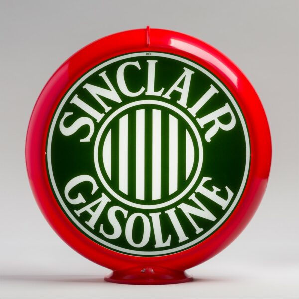 Sinclair Bars 13.5" Gas Pump Globe with red plastic body