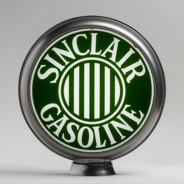 Sinclair Bars 13.5" Gas Pump Globe with unpainted steel body