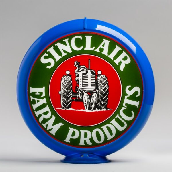Sinclair Farm Products 13.5" Gas Pump Globe with light blue plastic body