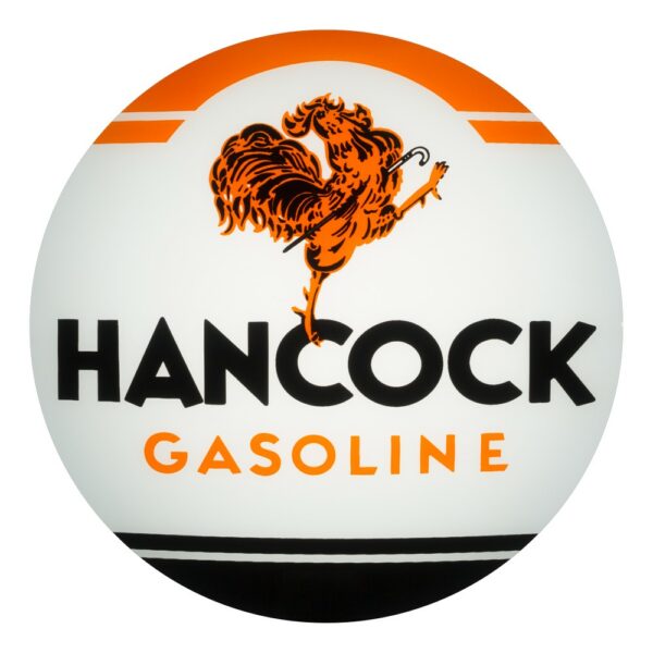 Hancock Gasoline 13.5" Gas Pump Globe single lens