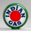 Indian Red Dot 13.5" Gas Pump Globe with green plastic body