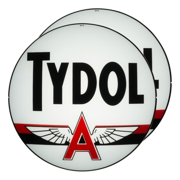 Tydol 13.5" Gas Pump Globe lens pair