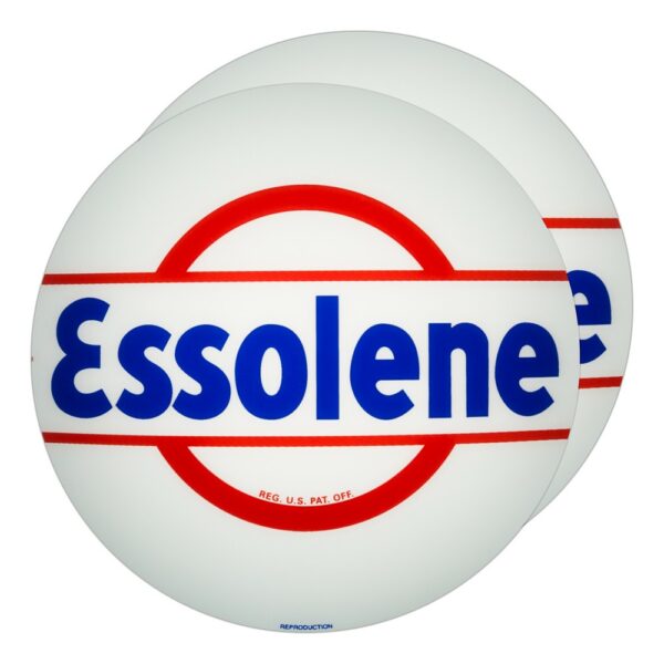 Essolene 13.5" Gas Pump Globe lens pair