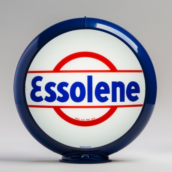 Essolene 13.5" Gas Pump Globe with dark blue plastic body