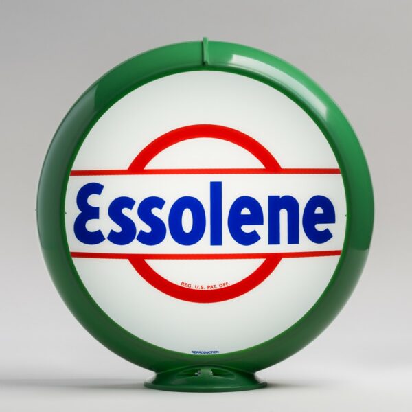 Essolene 13.5" Gas Pump Globe with green plastic body