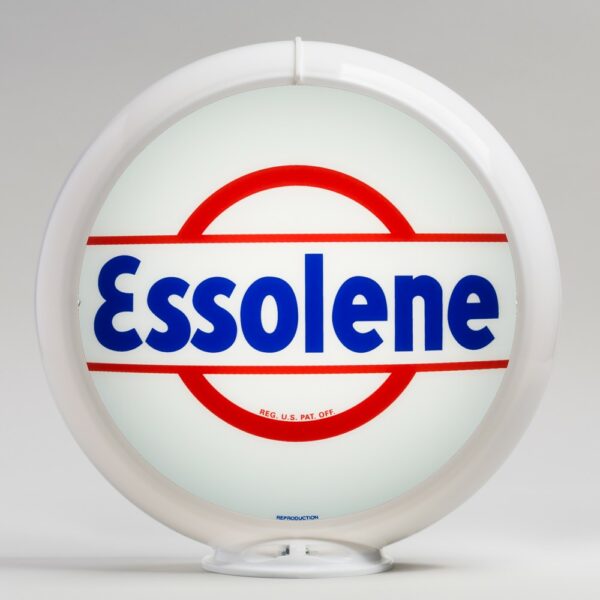 Essolene 13.5" Gas Pump Globe with white plastic body
