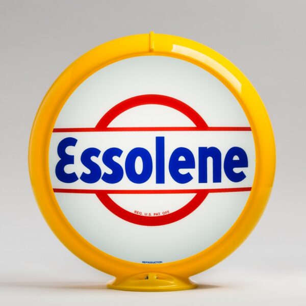 Essolene 13.5" Gas Pump Globe with yellow plastic body