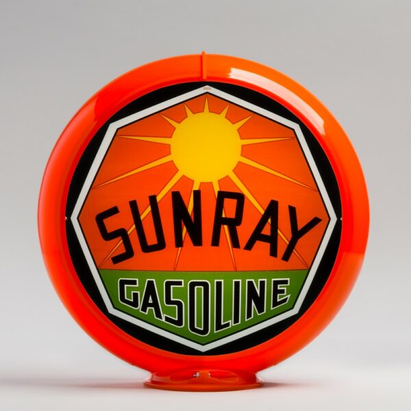 Sunray 13.5" Gas Pump Globe with orange plastic body