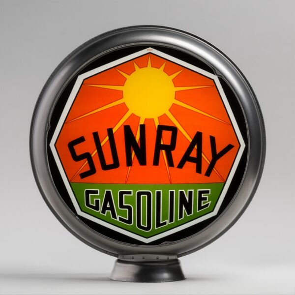 Sunray 13.5" Gas Pump Globe with unpainted steel body