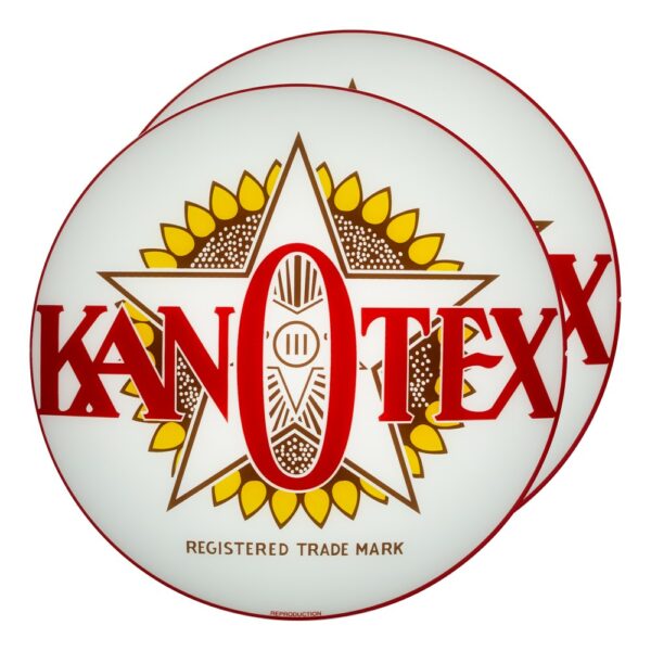 Kan-O-Tex 13.5" Gas Pump Globe lens pair