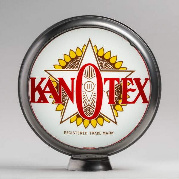 Kan-O-Tex 13.5" Gas Pump Globe with unpainted steel body