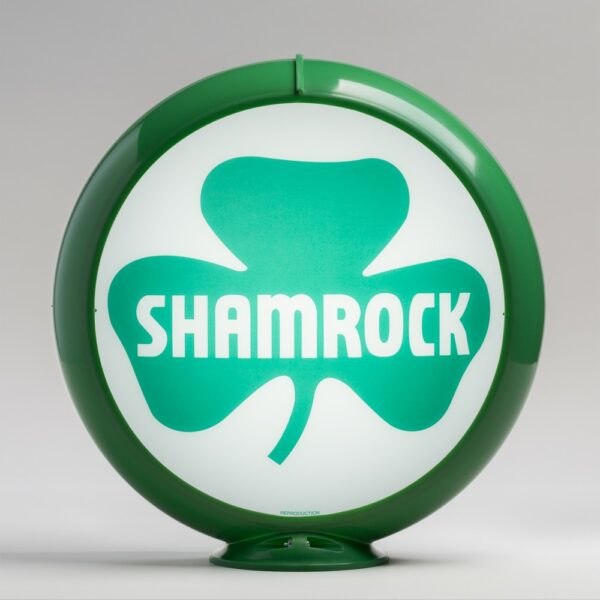 Shamrock 13.5" Gas Pump Globe with green plastic body