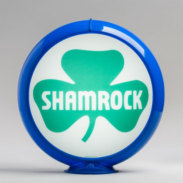 Shamrock 13.5" Gas Pump Globe with light blue plastic body