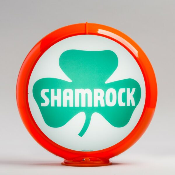 Shamrock 13.5" Gas Pump Globe with orange plastic body