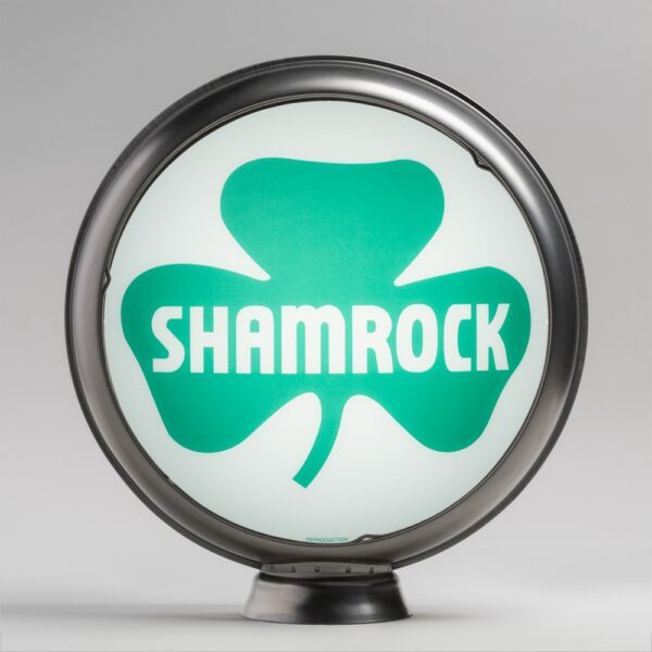 Shamrock 13.5" Gas Pump Globe with unpainted steel body