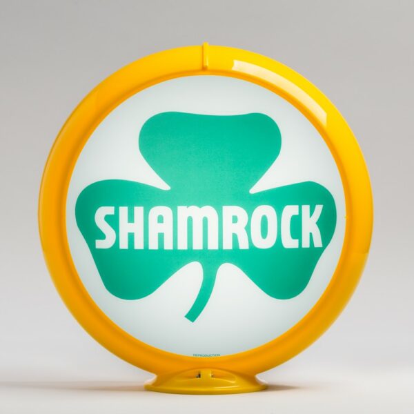 Shamrock 13.5" Gas Pump Globe with yellow plastic body