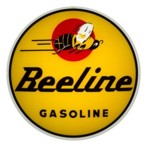 Beeline Gasoline 13.5" Gas Pump Globe single lens