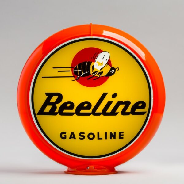 Beeline Gasoline 13.5" Gas Pump Globe with orange plastic body