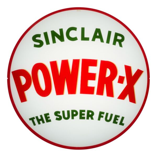 Sinclair Power-X 13.5" Gas Pump Globe single lens