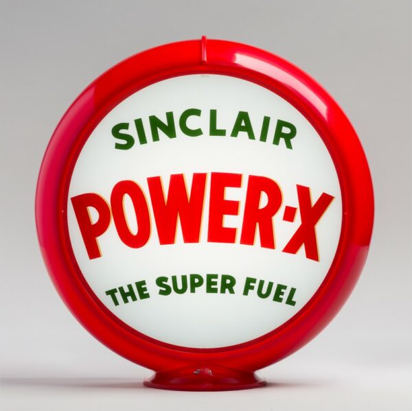 Sinclair Power-X 13.5" Gas Pump Globe with red plastic body