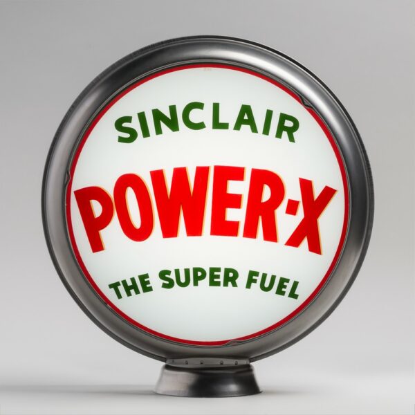 Sinclair Power-X 13.5" Gas Pump Globe with unpainted steel body