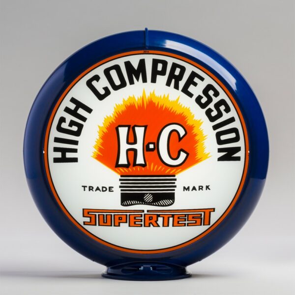 Supertest HC 13.5" Gas Pump Globe with dark blue plastic body