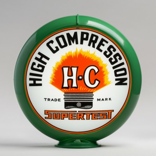 Supertest HC 13.5" Gas Pump Globe with green plastic body