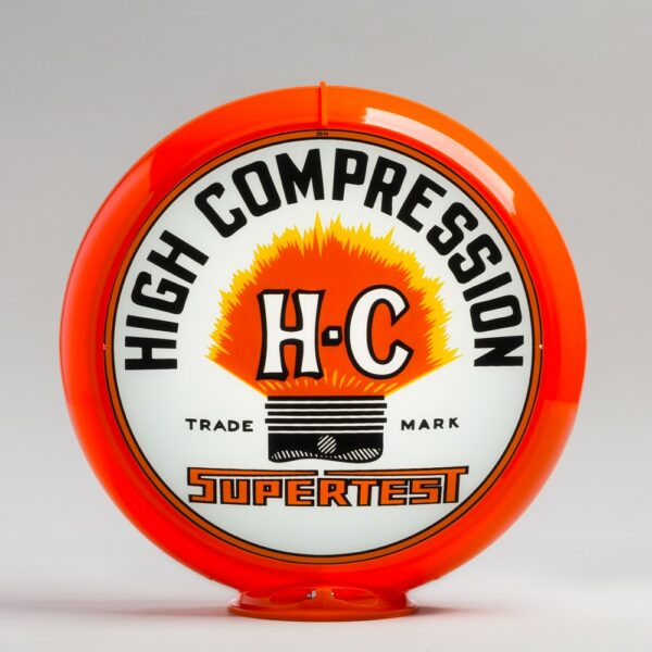 Supertest HC 13.5" Gas Pump Globe with orange plastic body