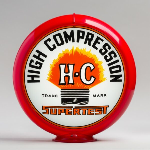 Supertest HC 13.5" Gas Pump Globe with red plastic body