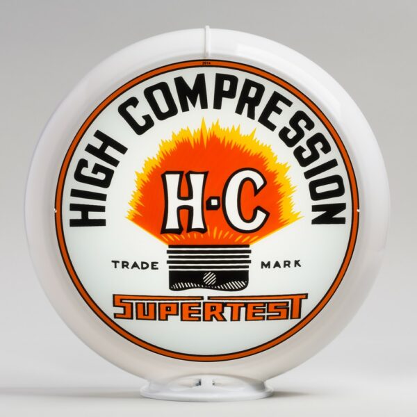 Supertest HC 13.5" Gas Pump Globe with white plastic body