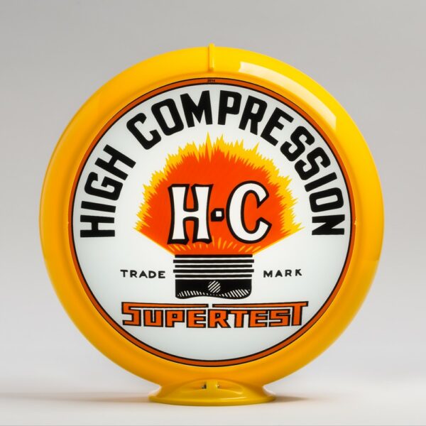 Supertest HC 13.5" Gas Pump Globe with yellow plastic body