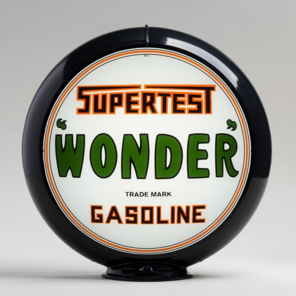 Supertest Wonder 13.5" Gas Pump Globe with black plastic body