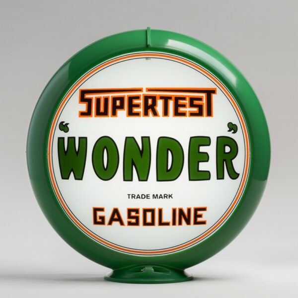 Supertest Wonder 13.5" Gas Pump Globe with green plastic body