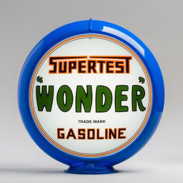 Supertest Wonder 13.5" Gas Pump Globe with light blue plastic body