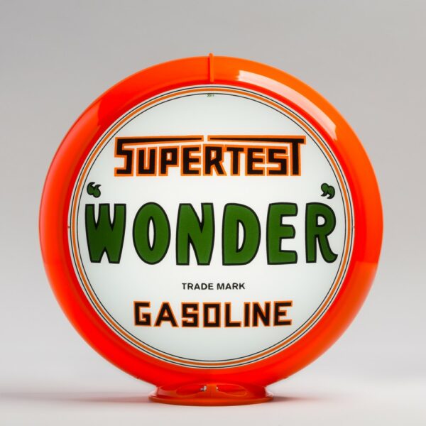 Supertest Wonder 13.5" Gas Pump Globe with orange plastic body