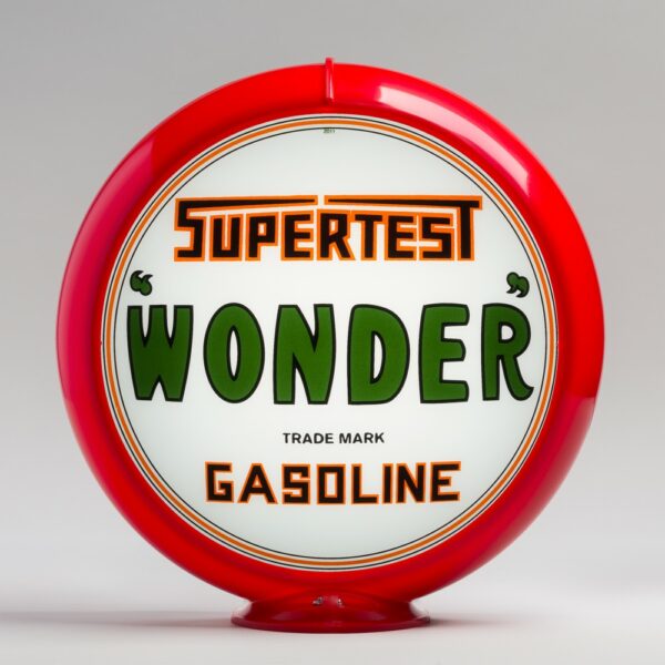 Supertest Wonder 13.5" Gas Pump Globe with red plastic body