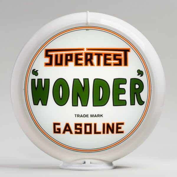 Supertest Wonder 13.5" Gas Pump Globe with white plastic body