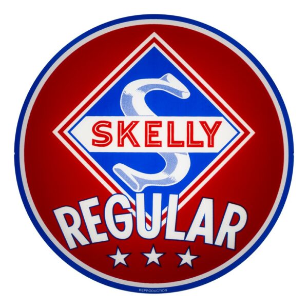 Skelly Regular 13.5" Gas Pump Globe single lens