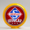 Skelly Regular 13.5" Gas Pump Globe with yellow plastic body