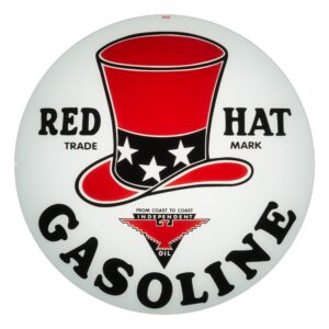 Red Hat Gasoline 13.5" Gas Pump Globe single lens