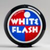 Atlantic White Flash 13.5" Gas Pump Globe with black plastic body