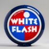 Atlantic White Flash 13.5" Gas Pump Globe with dark blue plastic body