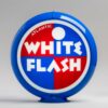 Atlantic White Flash 13.5" Gas Pump Globe with light blue plastic body