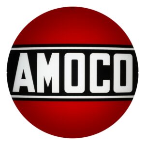 Amoco 13.5" Gas Pump Globe single lens