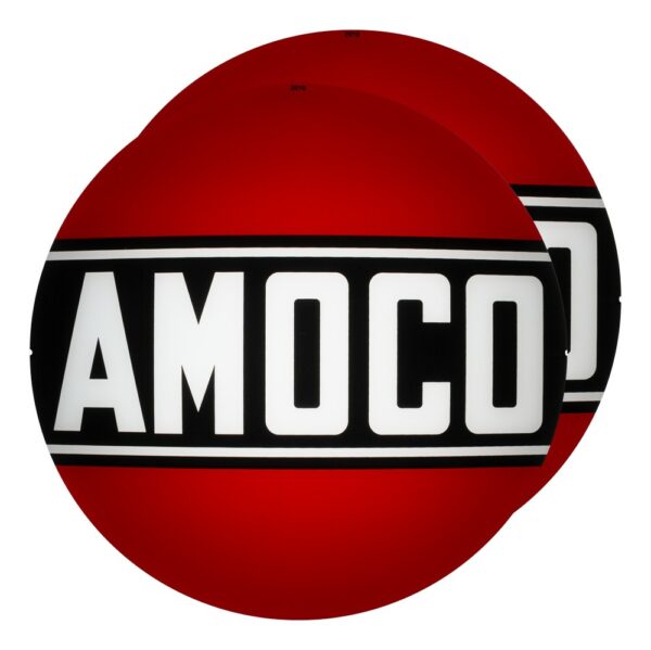 Amoco 13.5" Gas Pump Globe lens pair